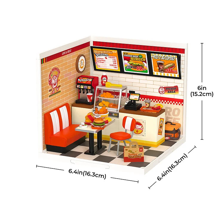 Crea - Escenario Miniatura - Hamburguesas Yum Yum