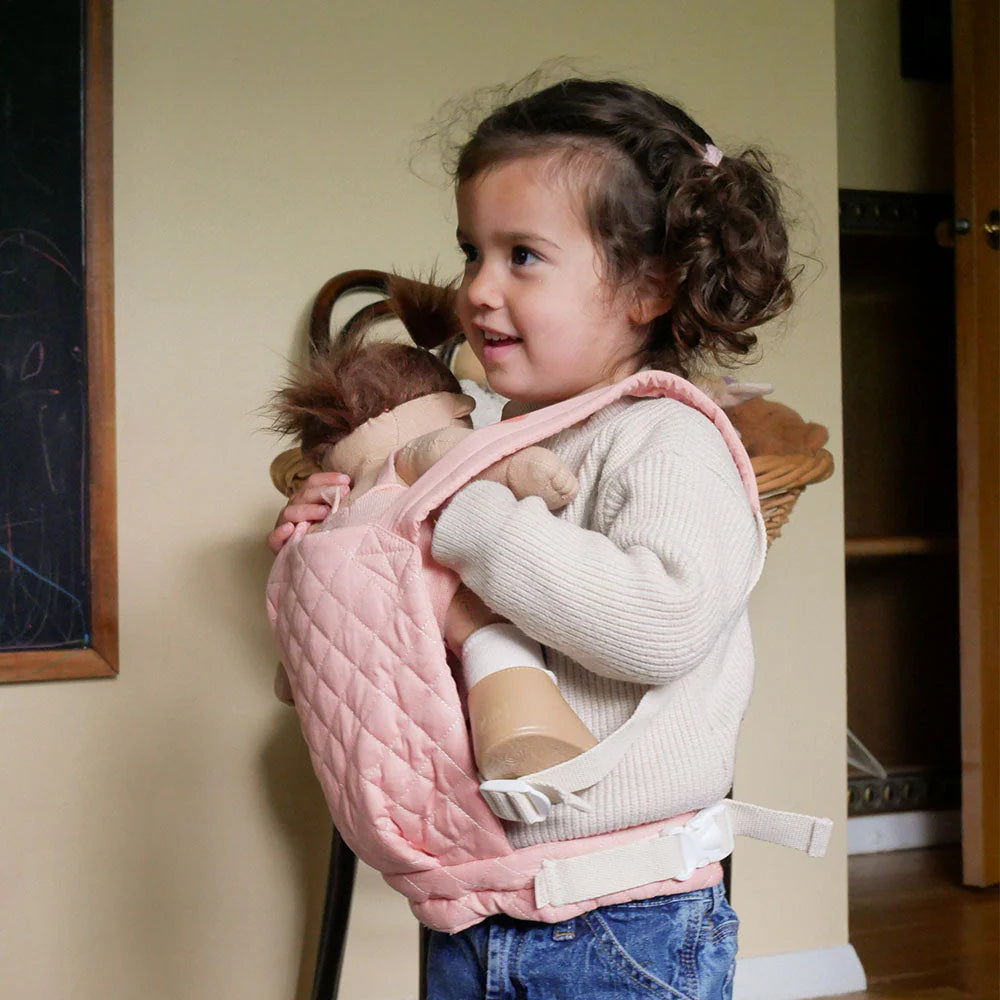 Mochila Portabebes (muñecas) - Acolchada Rosa