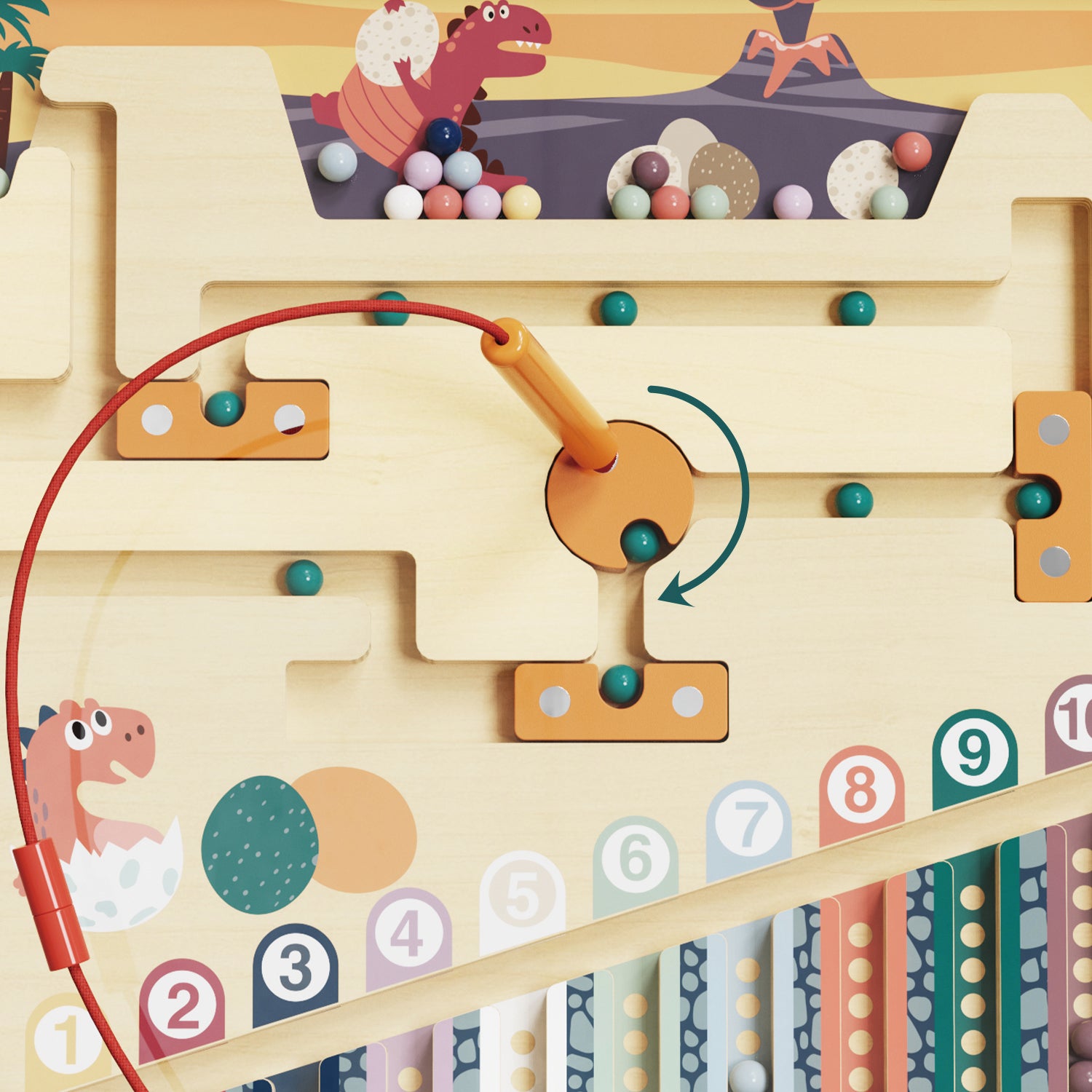 Laberinto Magnético - Dinosaurios