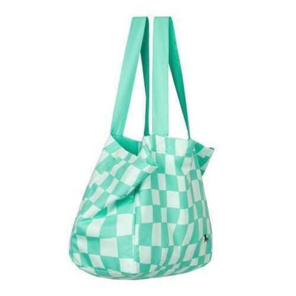 Bolsa de playa - Cuadros Verdes
