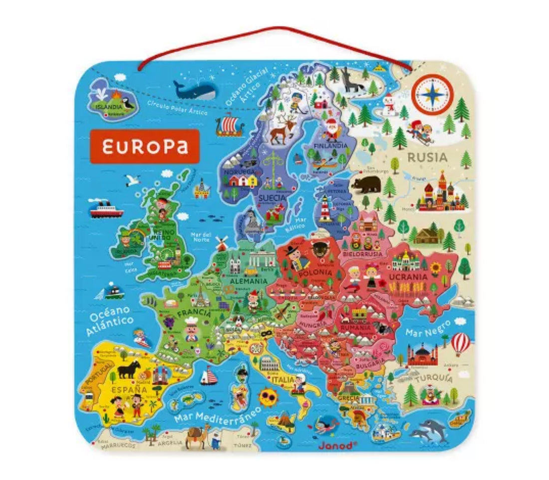 Mapa Europa magnético versión española
