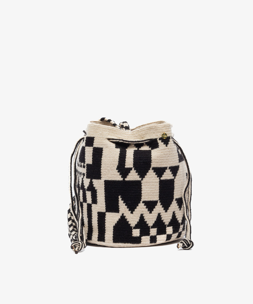 Bolso Mitra - Hermés - Beige y negro