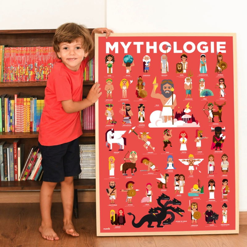 Poster XXL + 38 pegatinas -  Mitología