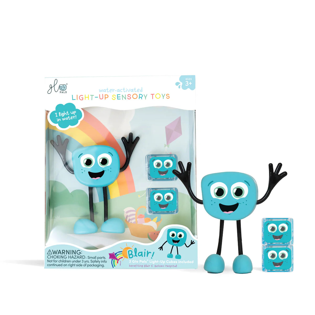 Glo Pals – Luces Sensoriales para el Baño - Set con personaje y 2 cubos