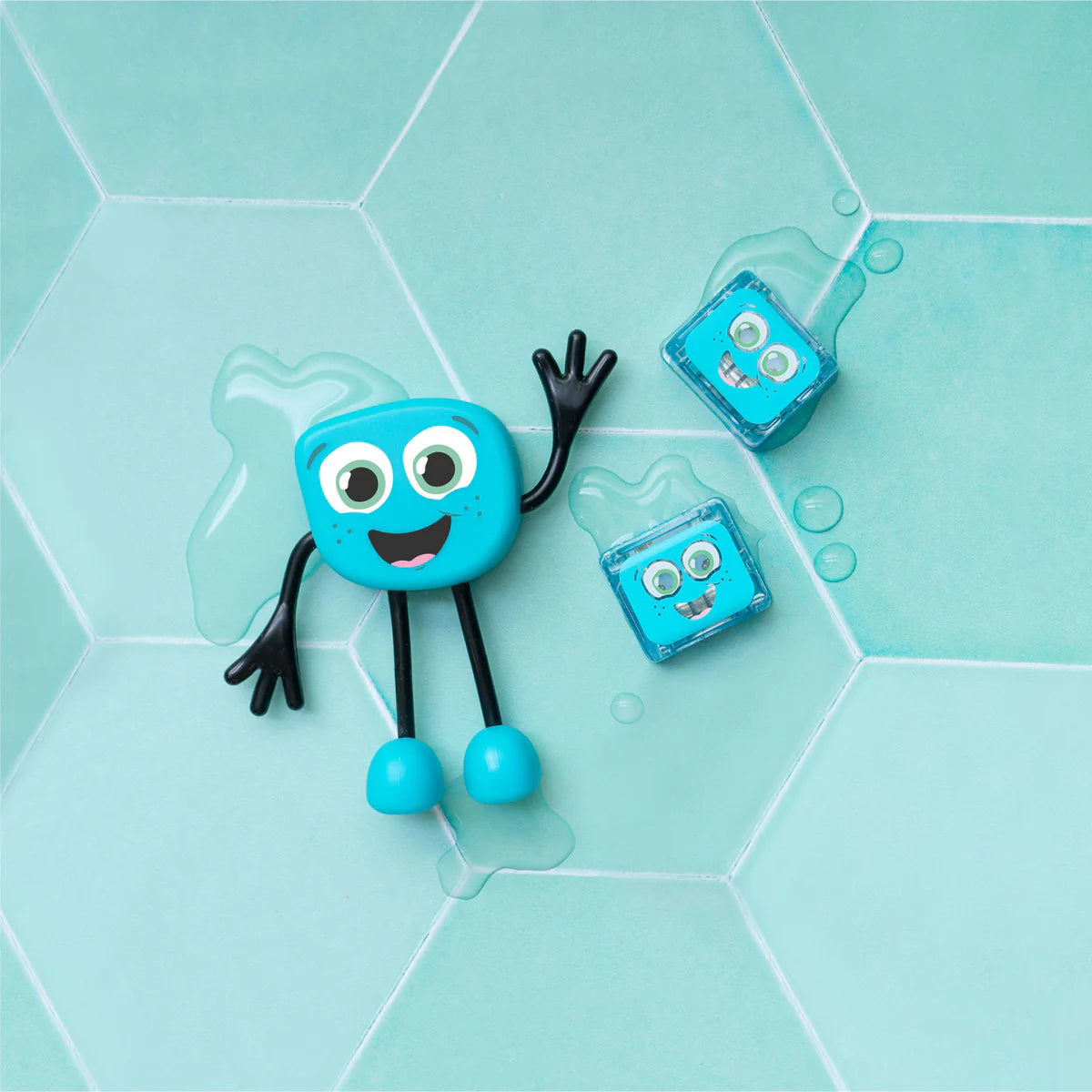 Glo Pals – Luces Sensoriales para el Baño - Set con personaje y 2 cubos
