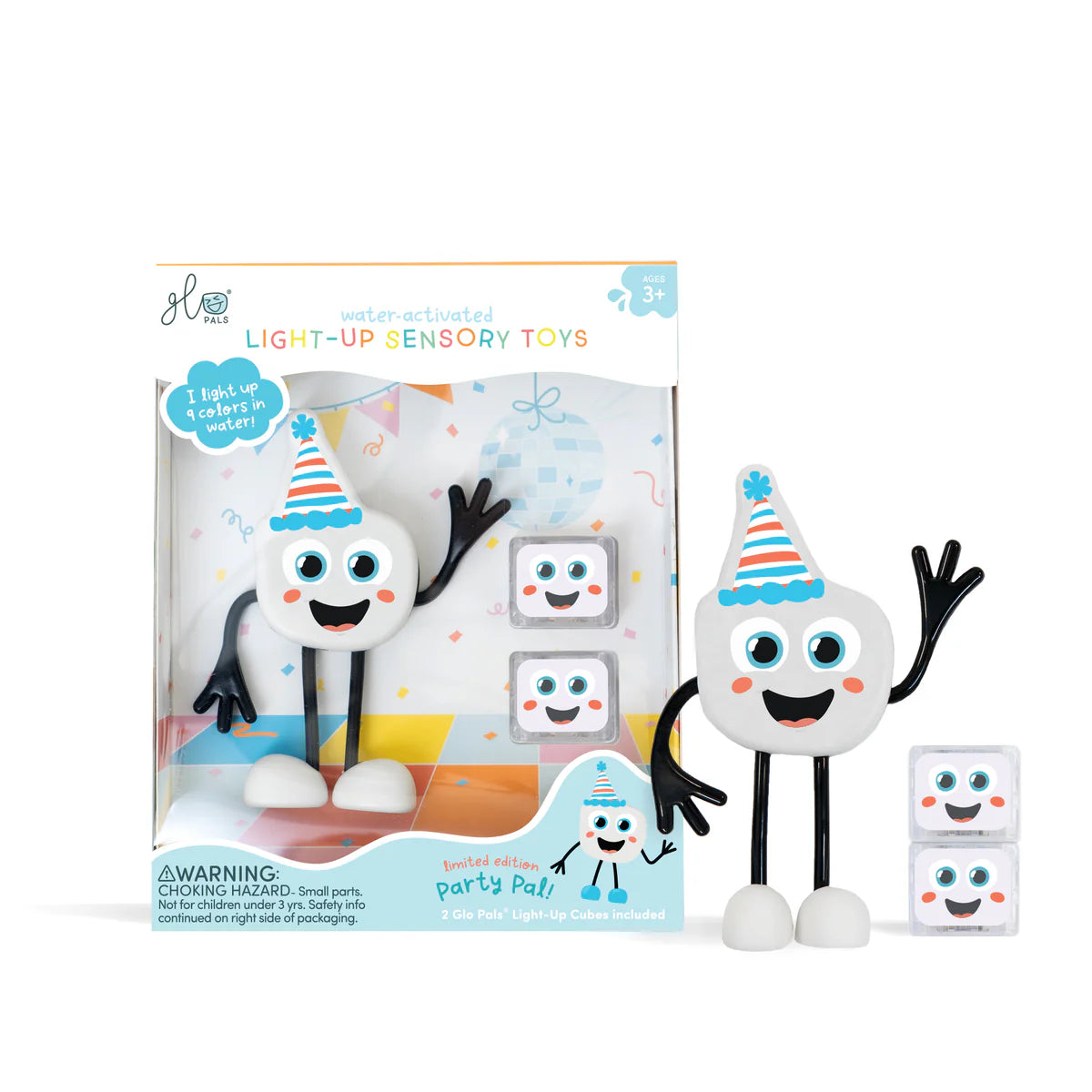 Glo Pals – Luces Sensoriales para el Baño - Set con personaje y 2 cubos