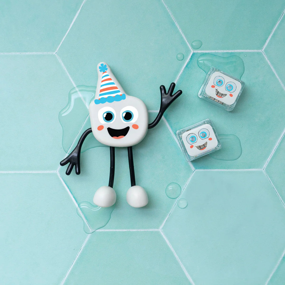 Glo Pals – Luces Sensoriales para el Baño - Set con personaje y 2 cubos