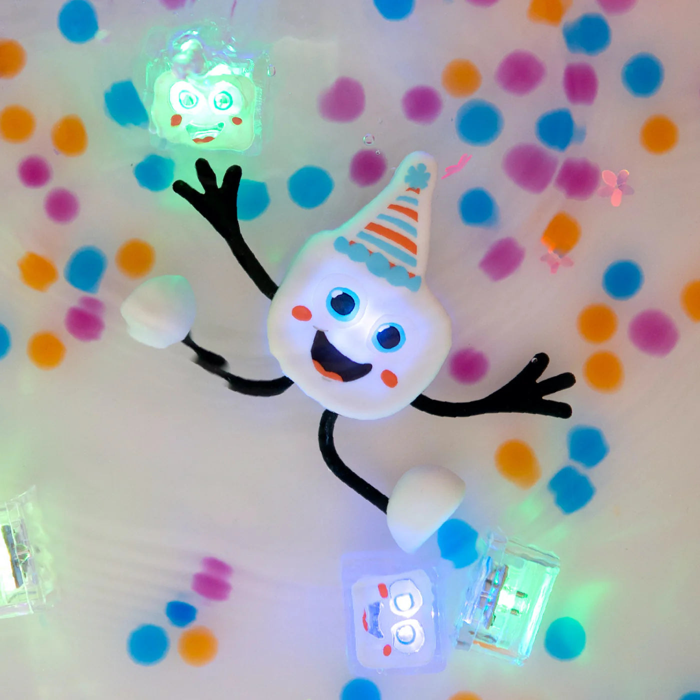 Glo Pals – Luces Sensoriales para el Baño - Set con personaje y 2 cubos