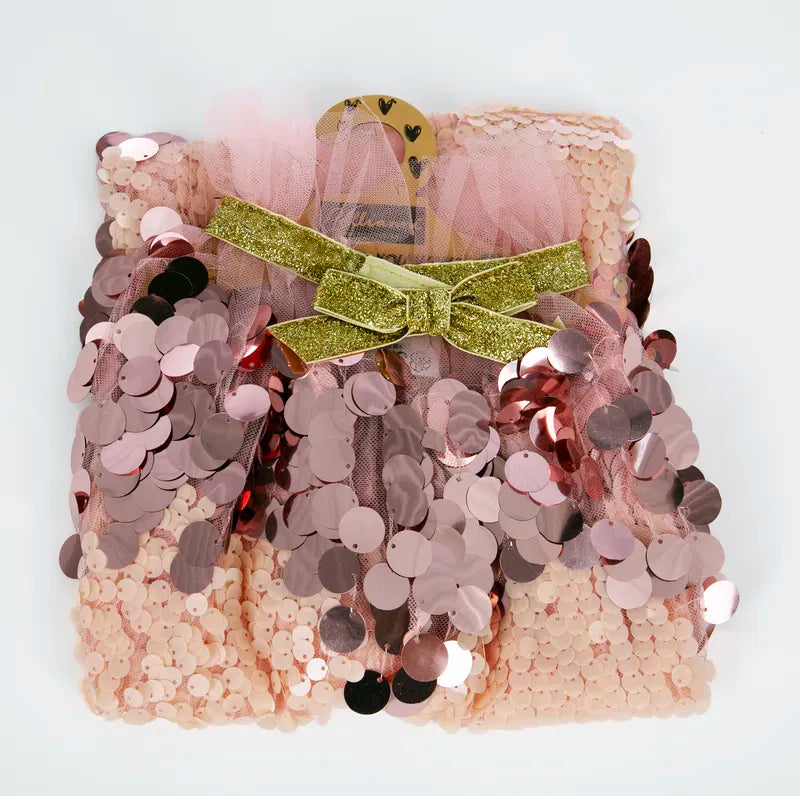 Capa de lentejuelas - Rosa