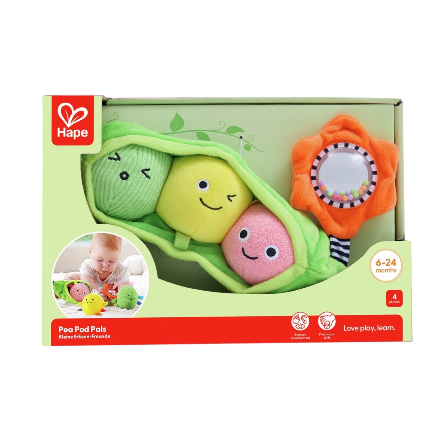 Guisantes de peluche sensoriales