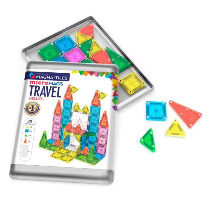 Pack Viaje deluxe (55 piezas) - MagnaTiles Micromags