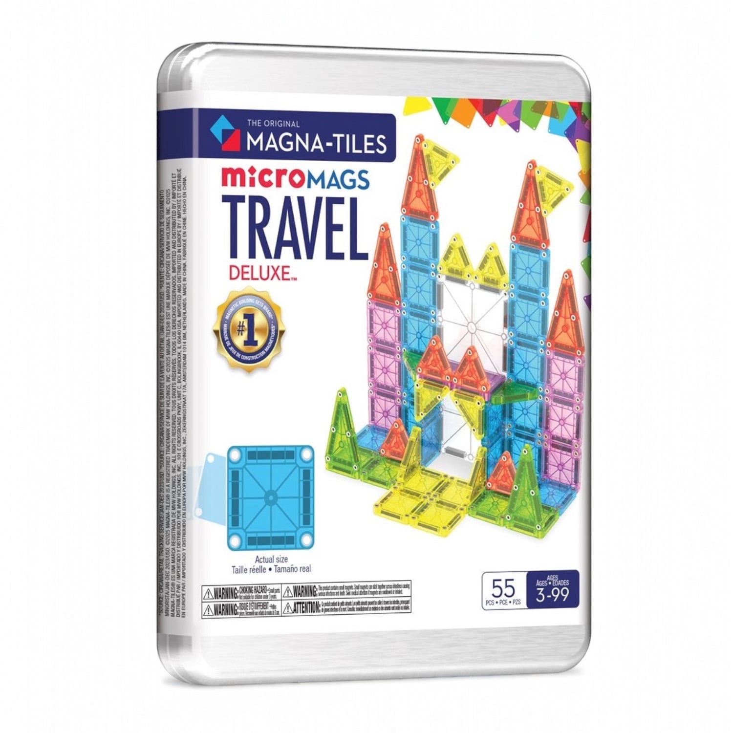 Pack Viaje deluxe (55 piezas) - MagnaTiles Micromags