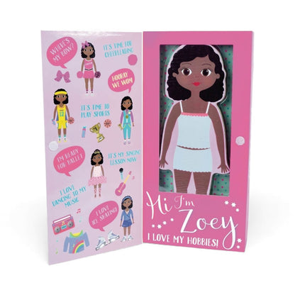 Muñeca magnética de madera - Zoey