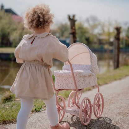 Cochecito para Muñecas - capazo flores