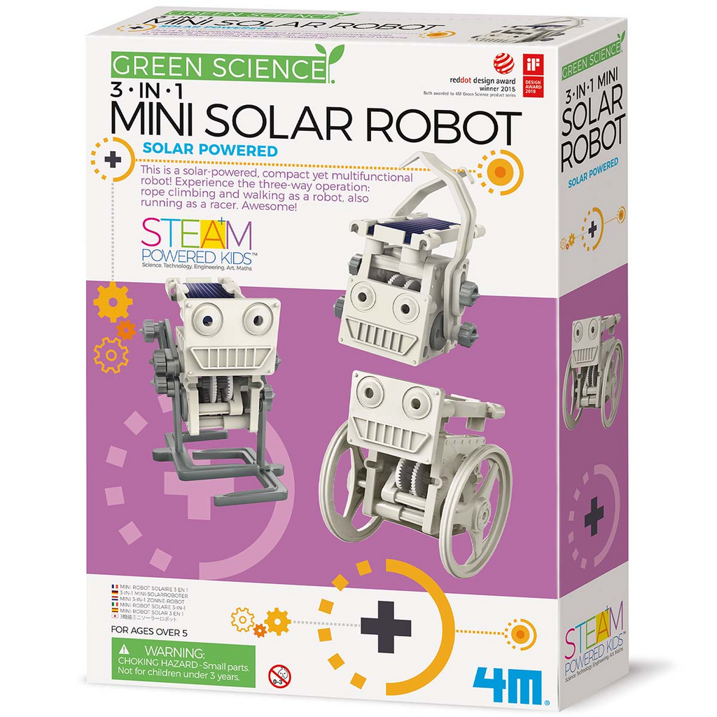 Robótica - Construye tu mini Robot solar 3 en 1