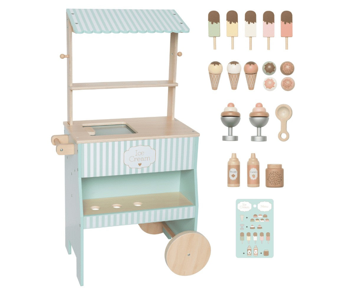 Puesto helados rayas