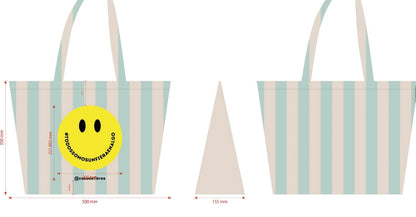 Tote rayas - Smile 