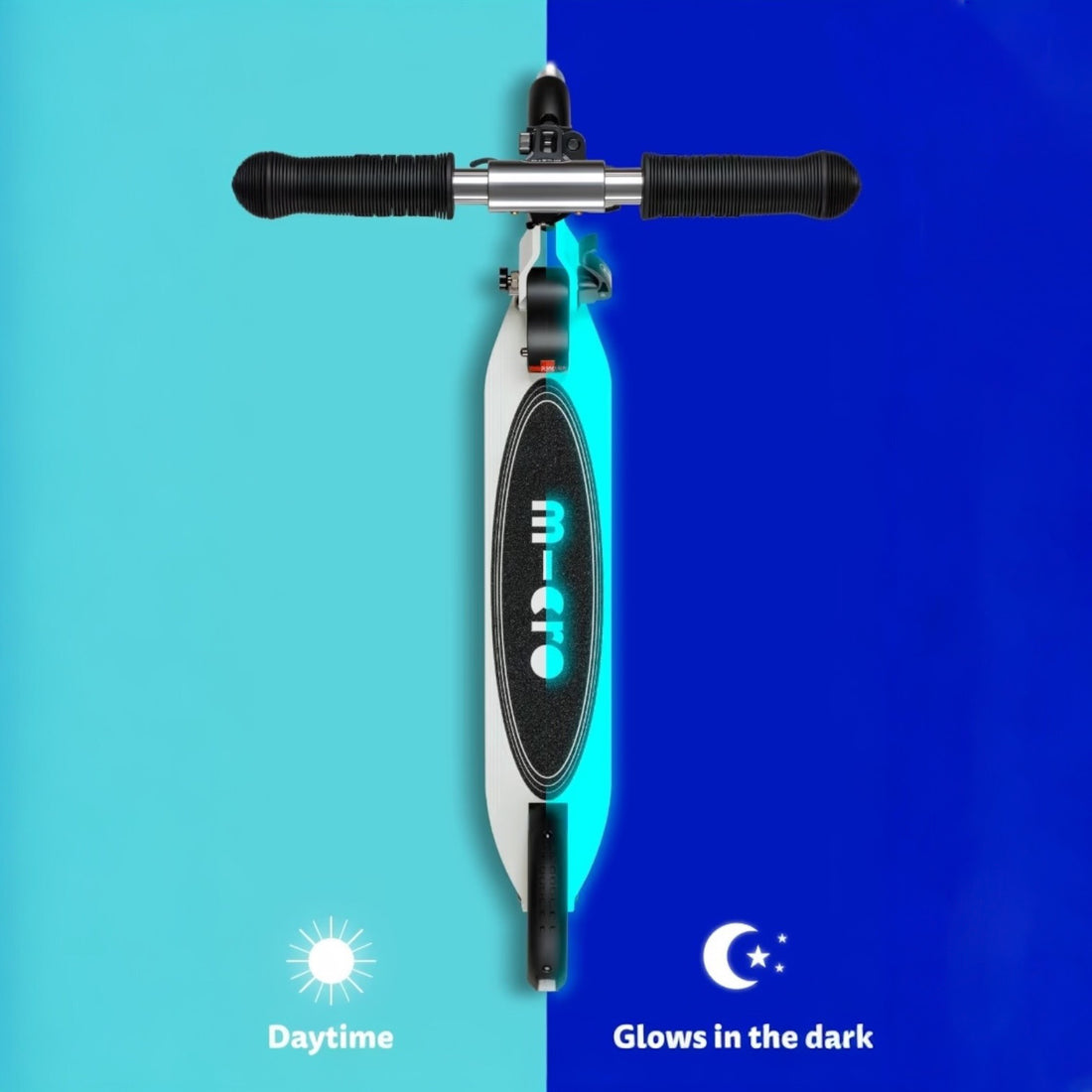 Patinete Micro Sprite LED Glow - Color cambia de Blanco a Azul