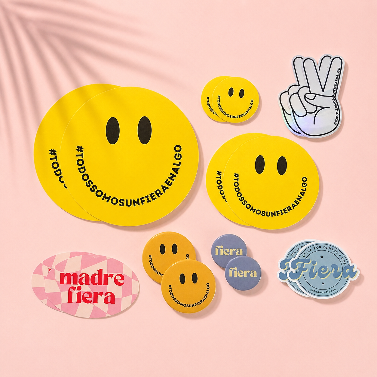 ¡Fieralízate! - Pack pegatinas y chapas