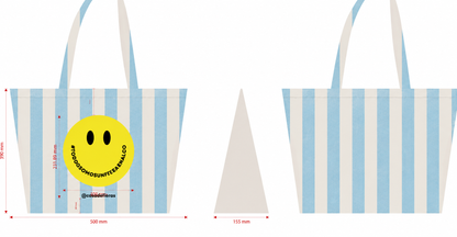 Tote rayas - Smile 
