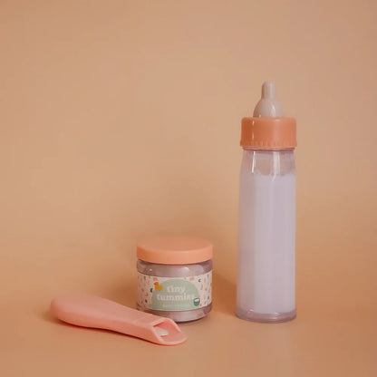 Comida para muñecas - Set leche con cereales