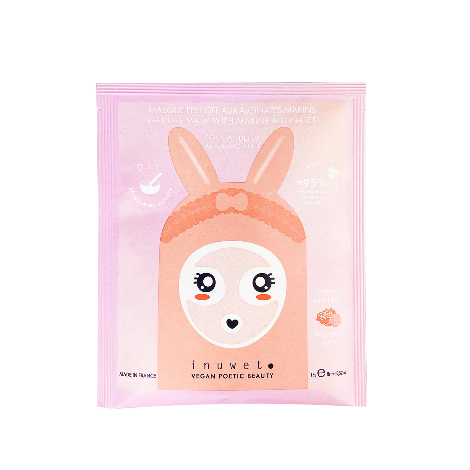 Mascarilla facial Peel-off - Lichi rosa