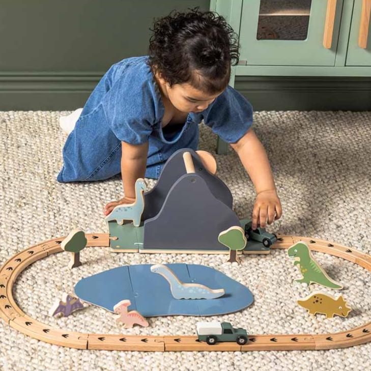 Circuito coches y trenes - Mundo Dino