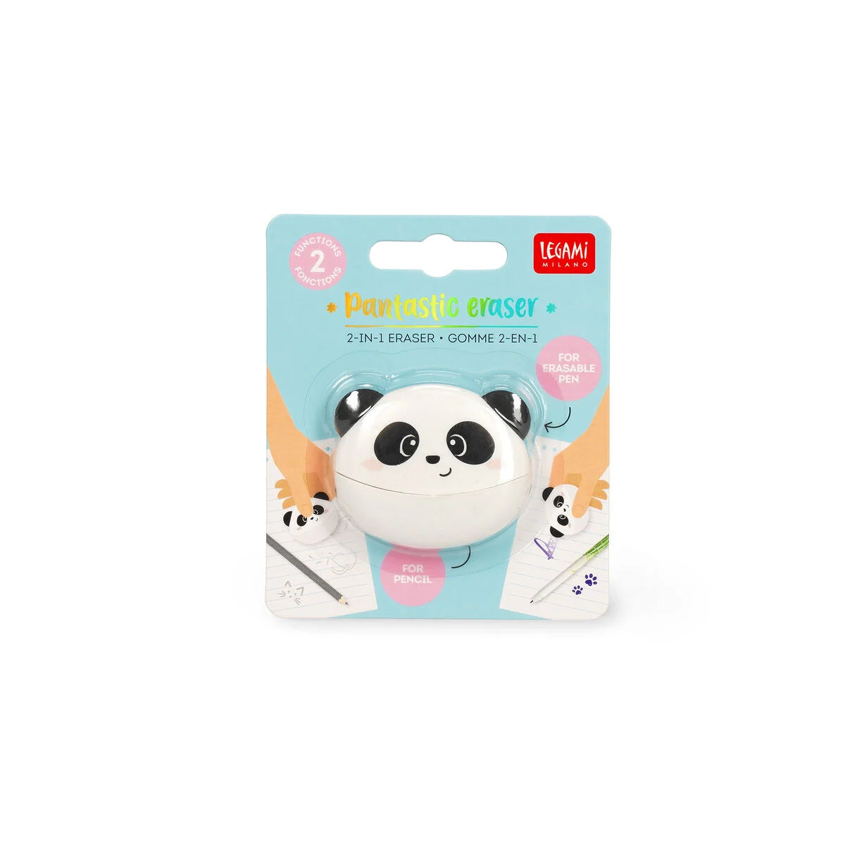 Goma 2 en 1 - Panda