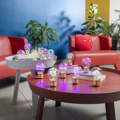 Lámparas de mesa con forma de bombilla (varios modelos)