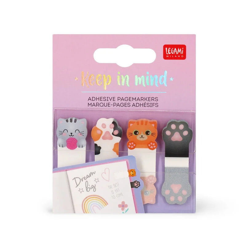 Marcapáginas adhesivos - Gatos