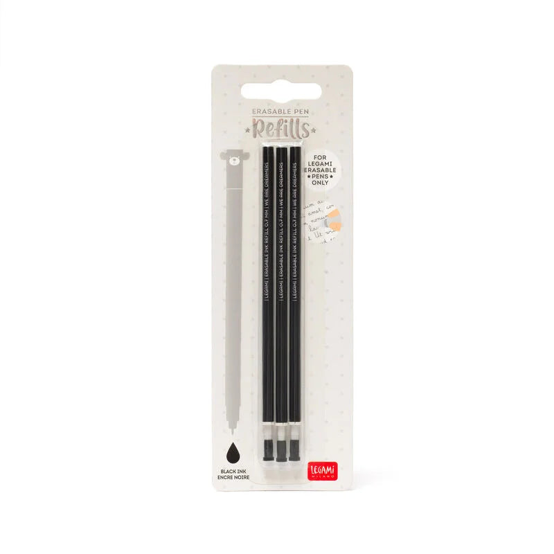 Repuesto para Bolígrafo borrable Legami - Set de 3 (varios colores)