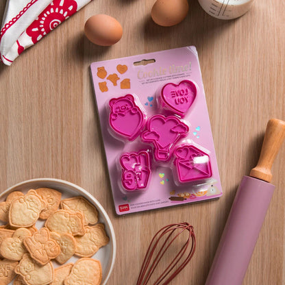 Set de 5 moldes para Galletas - Edición San Valentín