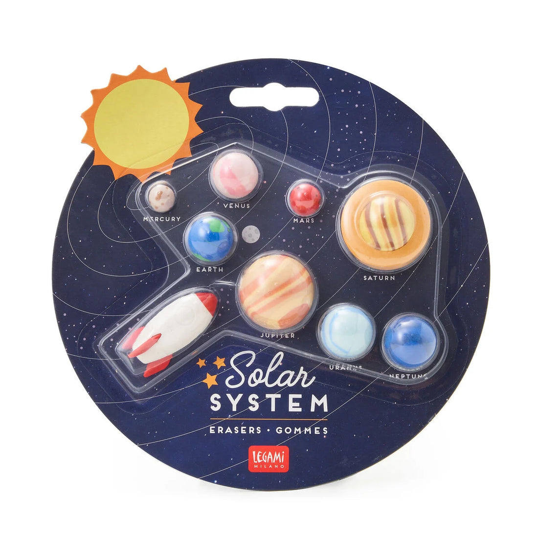 Set gomas de borrar - Sistema solar