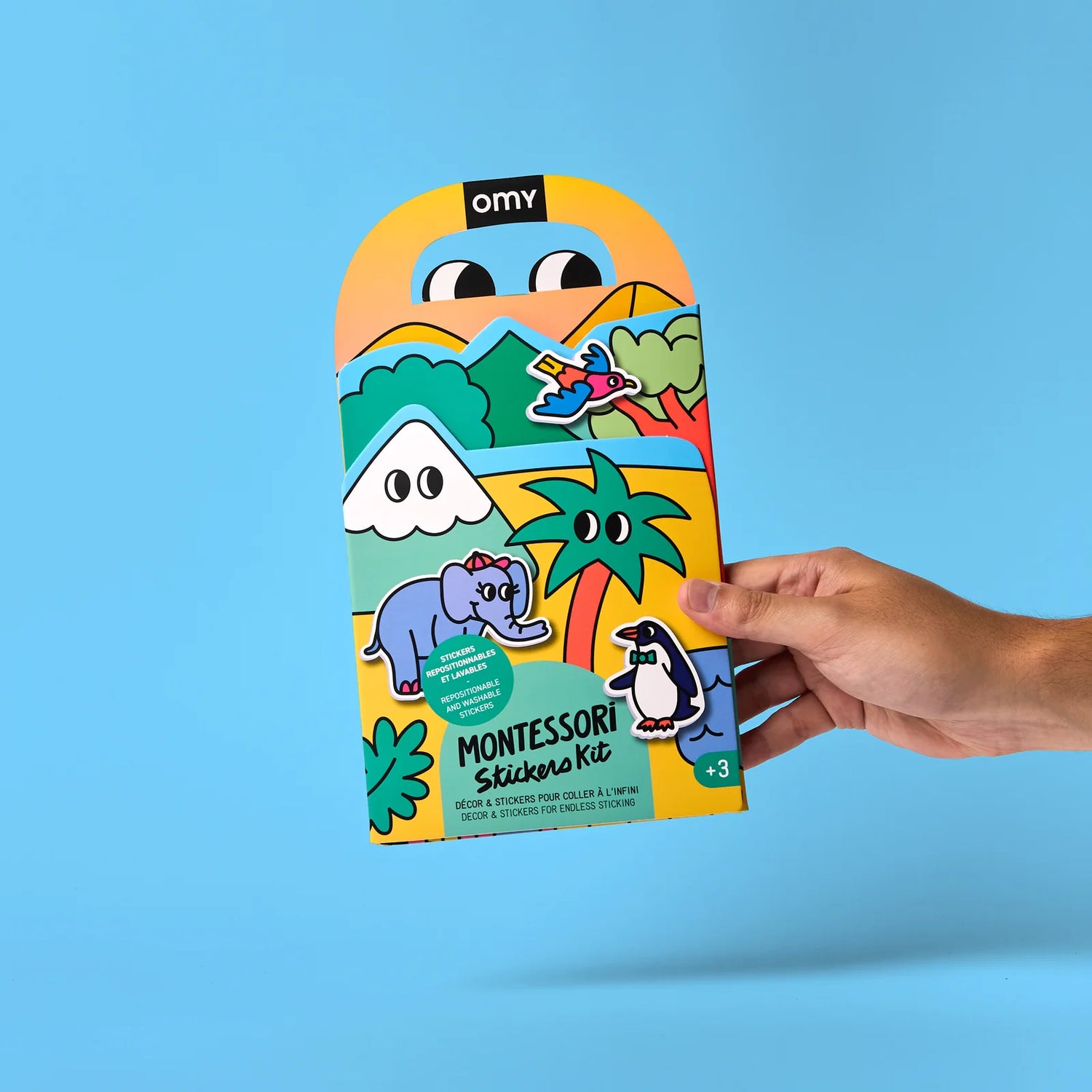 Kit Montessori de Pegatinas reutilizables - Animales