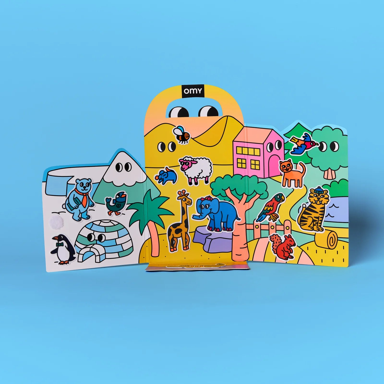 Kit Montessori de Pegatinas reutilizables - Animales