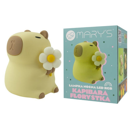 Lámpara de noche LED - Capybara florista
