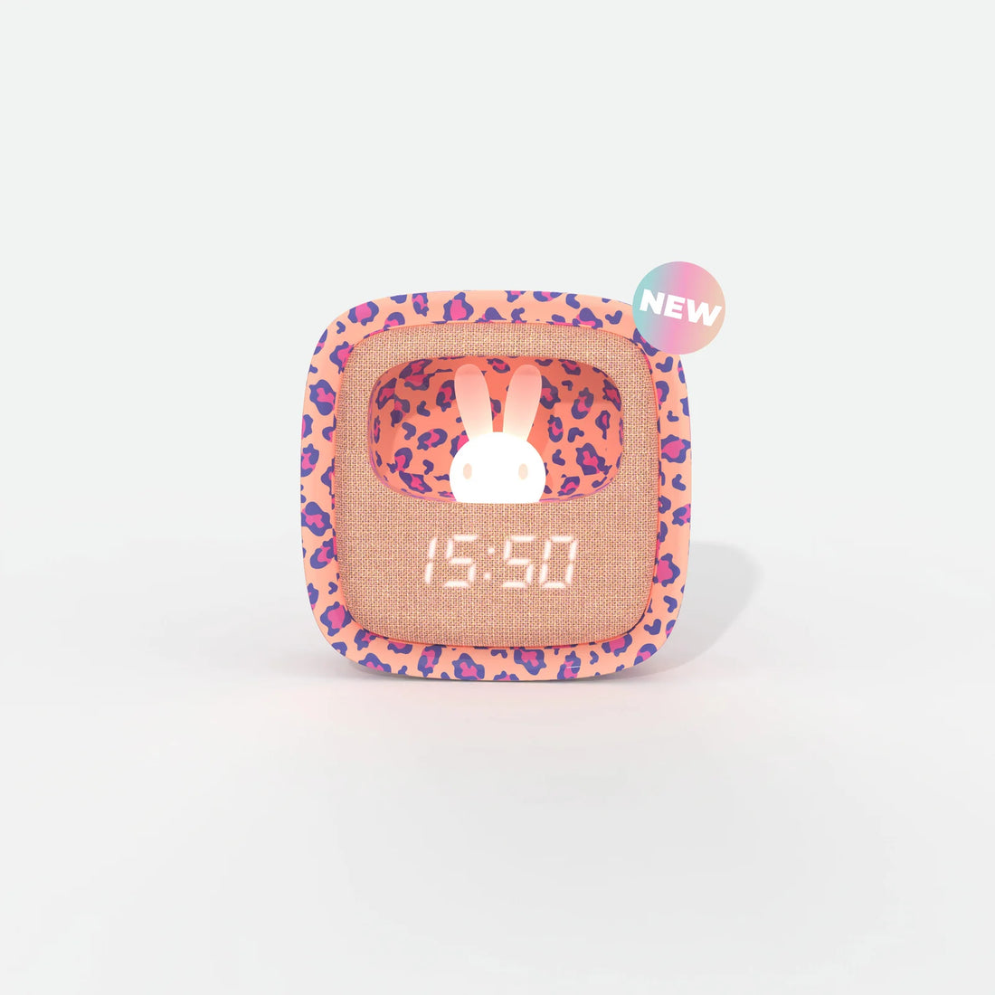 Reloj Despertador - Luz de noche - Leopardo Rosa EDICIÓN LIMITADA