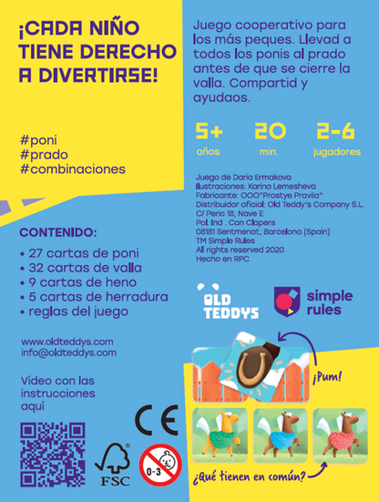 Pony Run - Juego de cartas