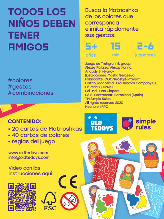 Matrioshka - Juego de cartas