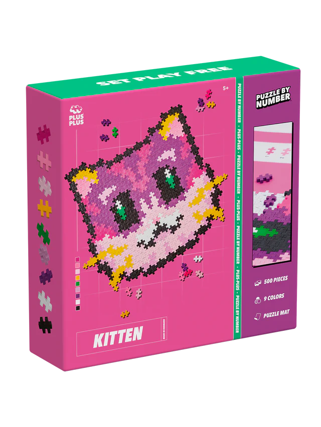 Puzzle por números - Gato (500 piezas)