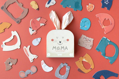 Puzzle con bolsa de tela - Mamá