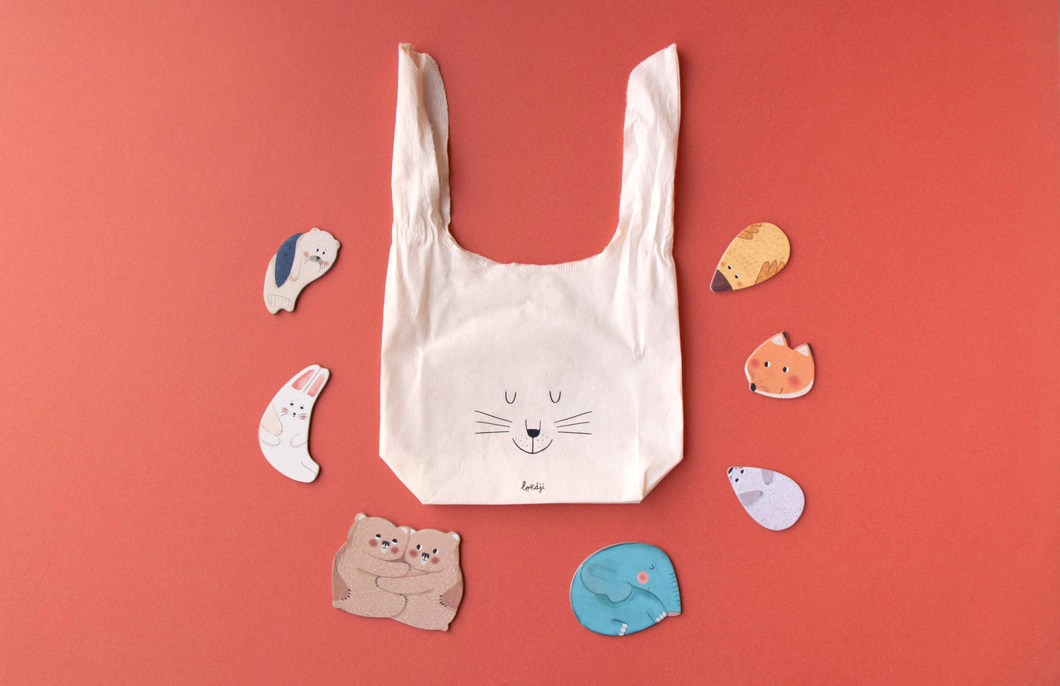 Puzzle con bolsa de tela - Mamá