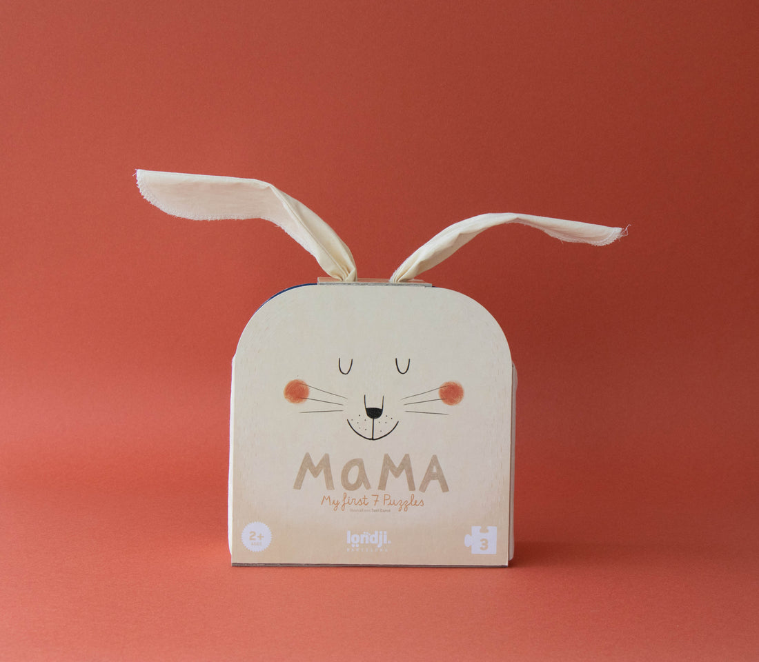 Puzzle con bolsa de tela - Mamá