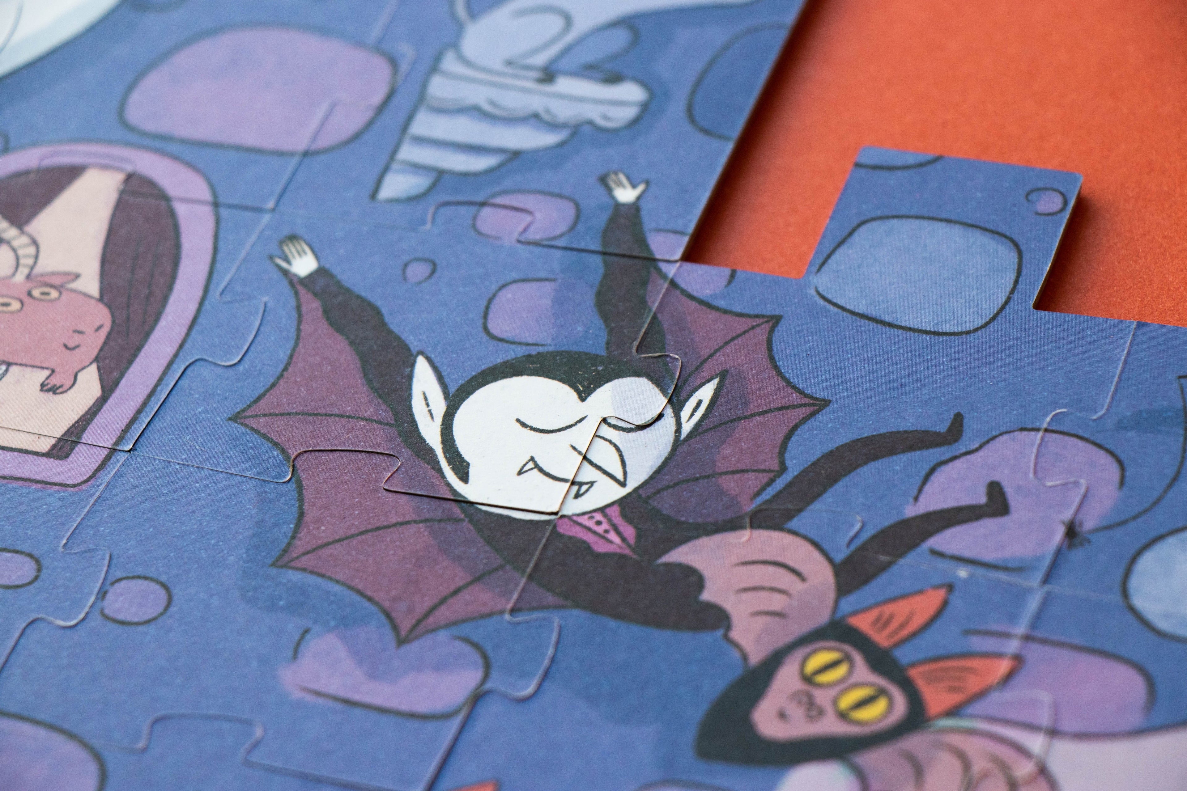 Puzzle con bolsa de tela - Castillo encantado