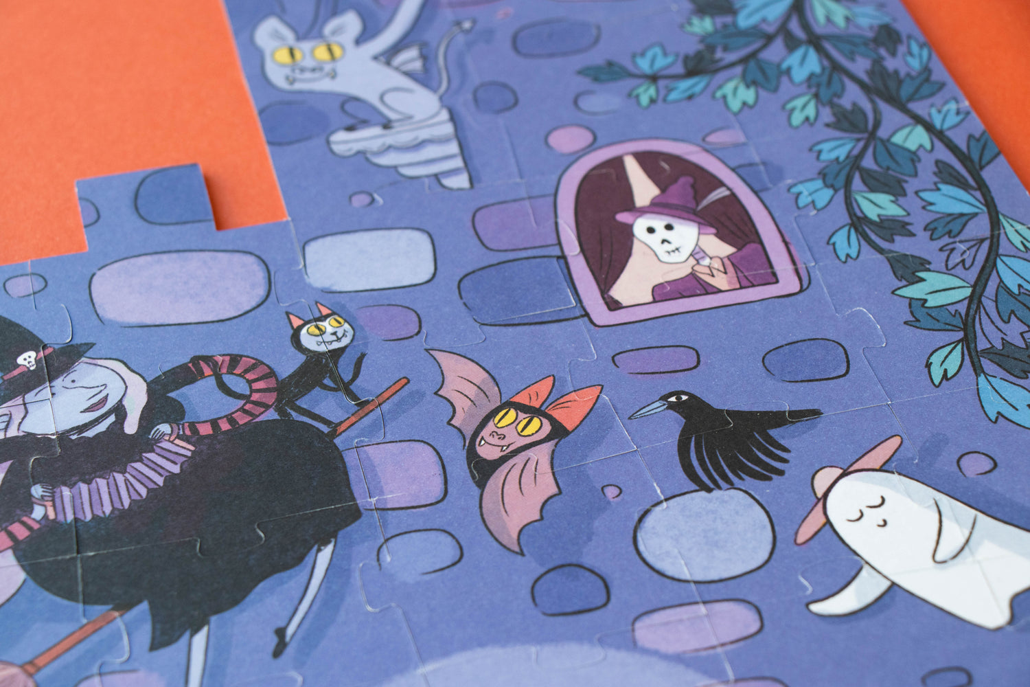 Puzzle con bolsa de tela - Castillo encantado