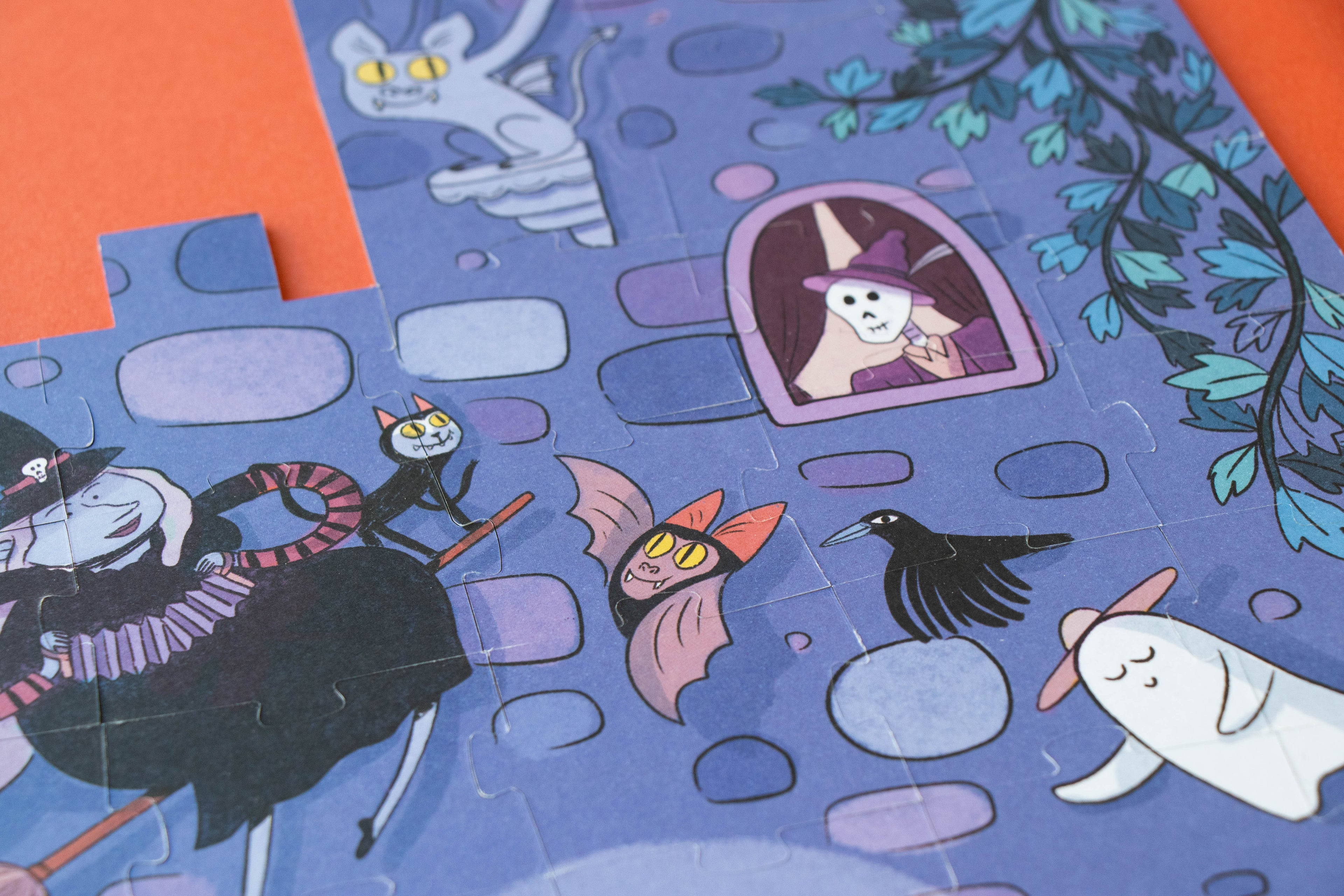 Puzzle con bolsa de tela - Castillo encantado