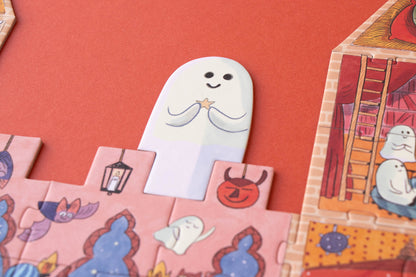 Puzzle con bolsa de tela - Castillo encantado