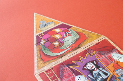 Puzzle con bolsa de tela - Castillo encantado