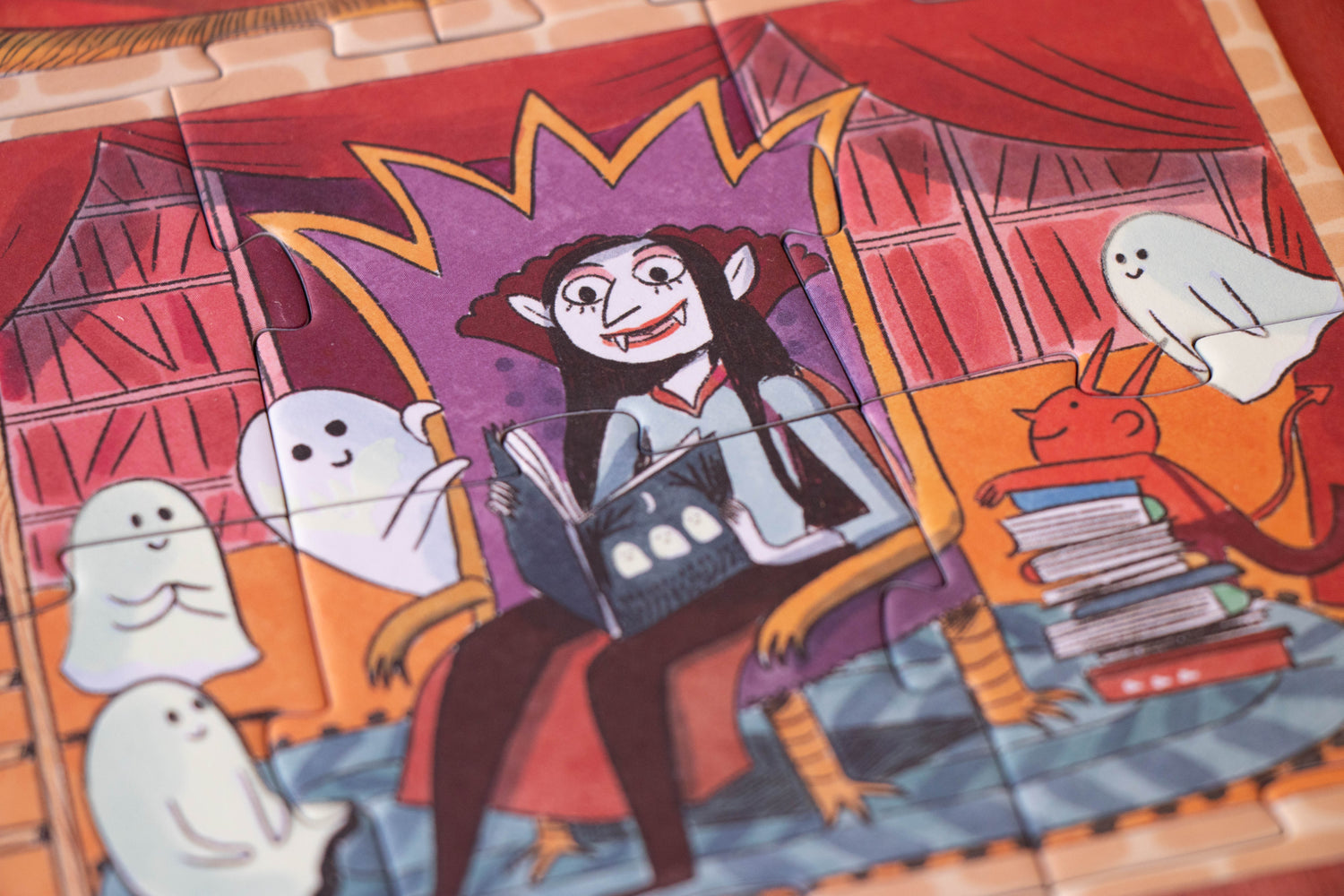 Puzzle con bolsa de tela - Castillo encantado