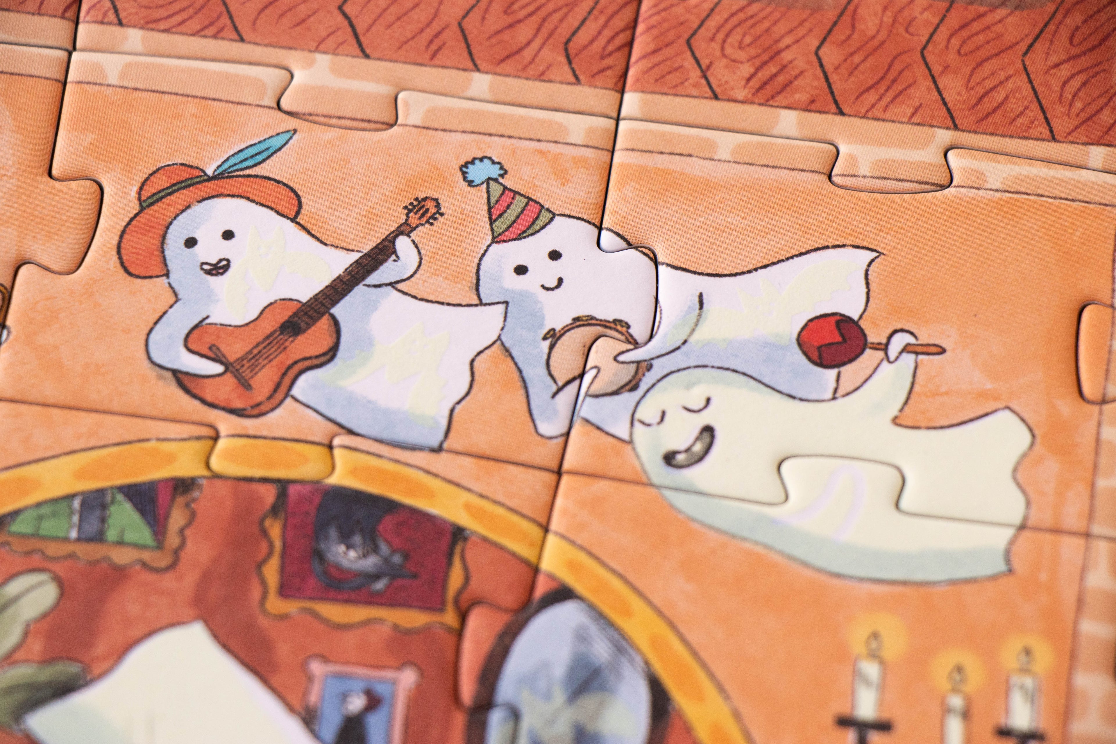 Puzzle con bolsa de tela - Castillo encantado